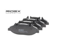 RIDEX Bremsbeläge 402B0169 Bremsklötze,Scheibenbremsbelag MERCEDES-BENZ,VIANO W639,VITO Bus W639,VITO / MIXTO Kasten W639