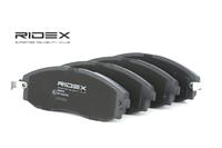 RIDEX Bremsbelagsatz Vorderachse 402B0670 Bremsbeläge,Bremsklötze HYUNDAI,H-1 Kastenwagen (A1),H-1 / Starex MPV (A1),H100 Kasten