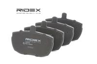 RIDEX Bremsbelagsatz Vorderachse 402B0795 Bremsbeläge,Bremsklötze FORD,IVECO,LAND ROVER,TRANSIT Kasten (T_ _),TRANSIT Bus (V_ _),TRANSIT Bus (T_ _)