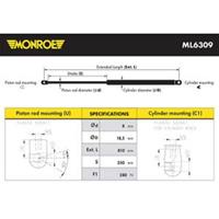 Gasfeder, Motorhaube Fahrzeugfront Monroe ML6309