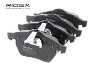 RIDEX Bremsbelagsatz Vorderachse 402B0087 Bremsbeläge,Bremsklötze AUDI,OPEL,SAAB,200 Limousine (44, 44Q),Astra G CC (T98),Zafira A (T98)
