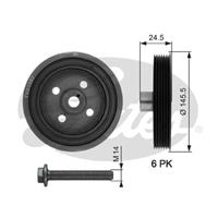 GATES Kurbelwellenriemenscheibe TVD1057A Kurbelwellenscheibe,Riemenscheibe, Kurbelwelle FORD,FOCUS II Kombi DA_,FOCUS Kombi DNW,FOCUS II DA_