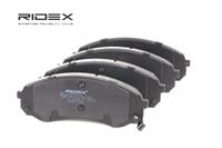 RIDEX Bremsbelagsatz Vorderachse 402B0445 Bremsbeläge,Bremsklötze HYUNDAI,KIA,H-1 Travel (TQ),H-1 Cargo (TQ),CARNIVAL / GRAND CARNIVAL III (VQ)