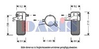 AKS Dasis Trockner 803210N Klimatrockner,Klimaanlage Trockner AUDI,A8 4E_,A8 4D2, 4D8