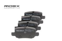 RIDEX Bremsbelagsatz Hinterachse 402B0064 Bremsbeläge,Bremsklötze MERCEDES-BENZ,A-Klasse (W169),B-Klasse (W245),A-Klasse (W168),VANEO (414)