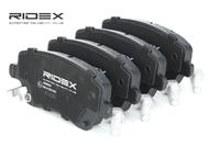 RIDEX Bremsbelagsatz OPEL,RENAULT,NISSAN 402B0234 410604775R,7701209164,4106067A85 4106072A85,4106072A86,4106072A88,4106072A89,4106073A85,4106076A87