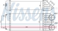 Intercooler, inlaatluchtkoeler NISSENS, u.a. für Peugeot, Citroën