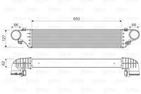 Intercooler, inlaatluchtkoeler Valeo, u.a. für Mercedes-Benz