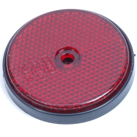 Huismerk Reflector rond 60mm rood