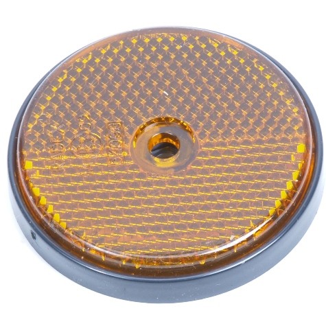 Huismerk Reflector rond 60mm oranje