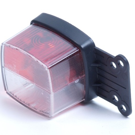 Huismerk Positielamp rood/wit flap