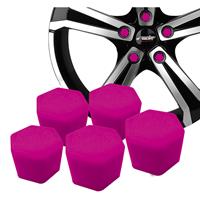 Simoni Racing Wielmoerkapjes Soft Sil - 19mm - Roze - Set à 20 stuks SRCBP19