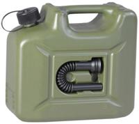 Brandstof jerrycan plastic 10L 16,5 x 35 x 31 cm