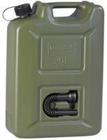 Brandstof jerrycan plastic 20L 16,5 x 35 x 49,5 cm