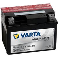 varta Powersports Motorradbatterie AGM YT4L-4 / YT4L-BS 