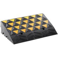 Stoeprand-oprijplaat, l x b x h = 600 x 300 x 100 mm, reflecterend