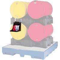 Asecos Propaan gasflessenkast G-PG , scharnierende deurstop links, 2 x 11 kg flessen, B 840 x D 400 x H 750 mm