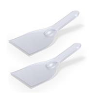 2x Ijskrabbers/ijsschraper stransparant 21 cm -