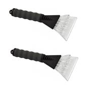 2x IJskrabbers soft grip grijs 25 cm -