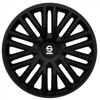 4-Delige Sparco Wieldoppenset Bergamo 14-inch zwart