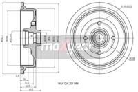 Bremstrommel Hinterachse Maxgear 19-1348