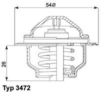 Wahler Thermostaat 347287D