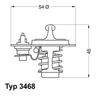 Wahler Thermostaat 346888D