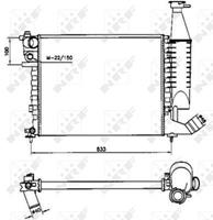 NRF Radiateur 58173