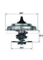 mahleoriginal MAHLE ORIGINAL Thermostat TX 18 79D Kühlwasserthermostat,Kühlwasserregler JEEP,IVECO,LAND ROVER,GRAND CHEROKEE II WJ, WG,CHEROKEE KJ