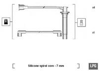 Magneti Marelli Bougiekabelset MSK619