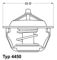 Thermostat, Kühlmittel Wahler 4450.83D