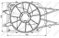 NRF Koelventilatorwiel 47034