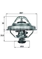 Mahle Thermostaat, koelvloeistof TX2888D