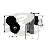 Gates Spanrol, Poly V-riem T38430