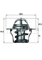 mahleoriginal Thermostat, Kühlmittel Mahle Original TX 4 92D