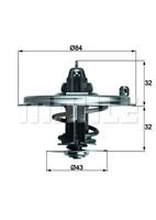 mahleoriginal MAHLE ORIGINAL Thermostat TX 36 85D Kühlwasserthermostat,Kühlwasserregler BMW,7 (E38),5 Limousine (E34),7 (E32),5 Touring (E34),8 (E31)