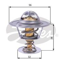GATES Kühlwasserthermostat FIAT,SEAT,LANCIA TH13182G1 4300023,4409254,4292856 4332550,4351196,4220309,5964120,7649055,4423976