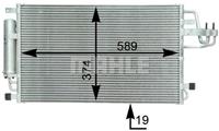 Mahle Condensor, airconditioning AC399000S