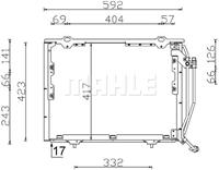 Mahle Condensor, airconditioning AC243000S