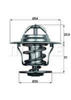 mahleoriginal MAHLE ORIGINAL Thermostat TX 15 84D Kühlwasserthermostat,Kühlwasserregler VW,AUDI,SEAT,TRANSPORTER IV Bus 70XB, 70XC, 7DB, 7DW,GOLF III 1H1,POLO 6N1