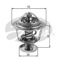 GATES Thermostat TH24782G1 Kühlwasserthermostat,Kühlwasserregler FORD,MAZDA,SUZUKI,RANGER ES, ET,RANGER ER, EQ,5 CR19,3 BK,6 Station Wagon GY