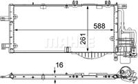 Mahle Condensor, airconditioning AC336000S