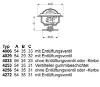 Thermostat, Kühlmittel Wahler 4253.87D