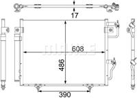 Mahle Condensor, airconditioning AC475001S