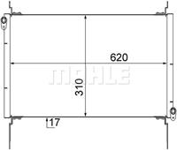 Mahle Condensor, airconditioning AC562000S