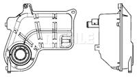 mahleoriginal MAHLE ORIGINAL Ausgleichsbehälter BEHR CRT 26 000S Kühlwasserbehälter,Kühlflüssigkeitsbehälter AUDI,A6 Avant 4B5, C5,A6 4B2, C5