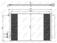 NRF Condensor, airconditioning 350065