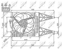 NRF Koelventilatorwiel 47744