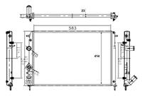 NRF Radiateur 58106A