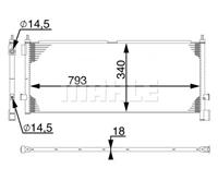 Kondensator, Klimaanlage MAHLE AC 532 000S